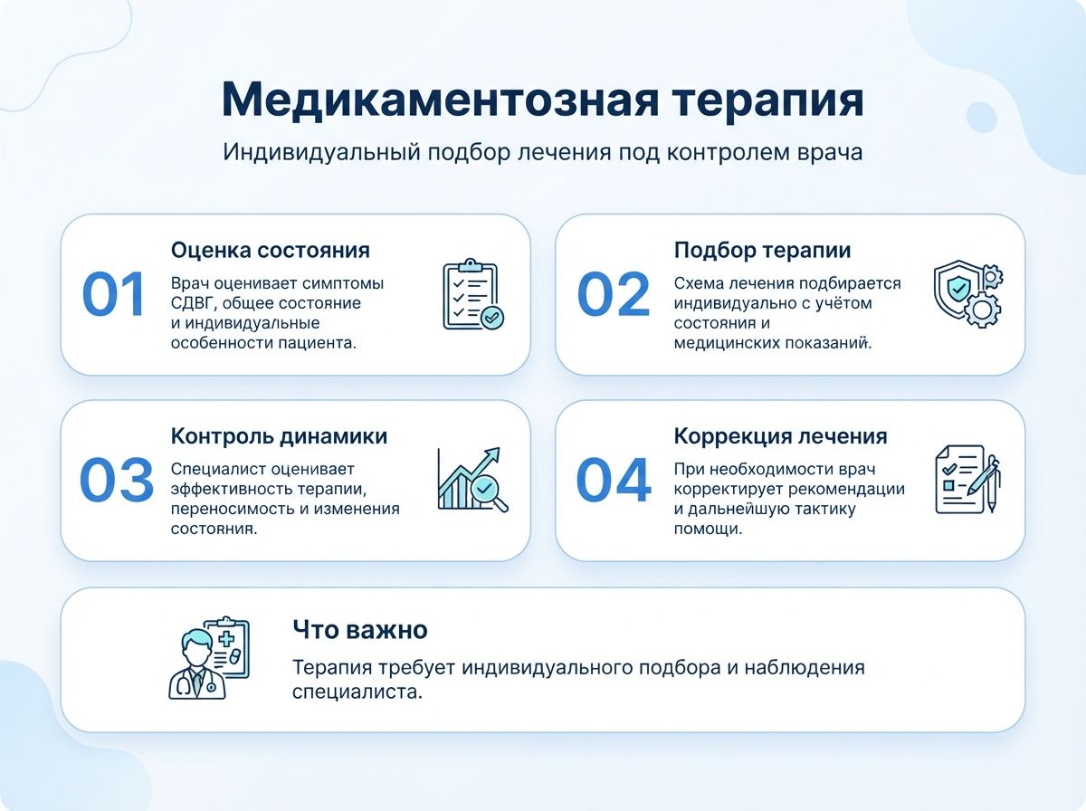 Лечение СДВГ в Курганинске у детей и взрослыхинфографика